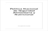 Política Nacional de Seguridad Alimentaria y Nutricionaldesastres.usac.edu.gt/documentos/docgt/pdf/spa/doc0102/... · 2020. 3. 19. · 7.4 Vulnerabilidad ante desastres 7.5 Agua