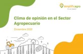 Clima de opinión en el Sector Agropecuario · Grande 14,2. El Sector Agropecuario y una evaluación de las diferentes dimensiones productivas Diciembre 2020. ... Evaluación del