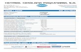 CENTRAL CATALANA MAQUINARIA, S.A. · 2020. 8. 31. · Marca / Manufacturer: PINACHO Modelo / Model: L-1/200 Tipo / Type: UNIVERSAL Características técnicas / Technical features