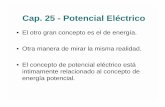 Cap. 25 - Potencial Eléctricoguerrero.upn.mx/.../documentos/potencial_electrico.pdfEl Potencial para un Pedazo de Metal Ya sabemos que una característica de un metal (conductor)