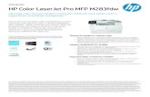 HP Color LaserJet Pro MFP M283fdwAdmite la banda de 5,0 GHz (hasta 150 mbps) en comparación con la banda de 2,4 GHz (hasta 72,2 mbps). Para poder Para poder imprimir, el dispositivo