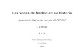 Inventario léxico del corpus ALDICAM I. Lemascueda/lyneal/il/... · 2020. 6. 22. · Las voces de Madrid en su historia Inventario léxico del corpus ALDICAM I. Lemas 5. L - O Pedro