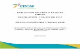 ESTUDIO DE COSTOS Y TARIFAS EMCAR RESOLUCIÓN CRA 825 DE 2017 Y RESOLUCIONES 834 Y … · 2019. 5. 24. · La Comisión de Regulación de Agua Potable y Saneamiento Básico, mediante