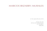 MARCOS IRIZARRY: MURALES...Marcos Irizarry representa un ejemplo de lo mejor de la plástica puertorrioqueña; también declarar que el artista, por su buen hacer y singularidad, trasciende