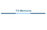 T3-Memoria3.4 Memoria física vs. Memoria lógica CPU sólo puede acceder directamente a memoria y registros Instrucciones y datos deben cargarse en memoria para poder referenciarse