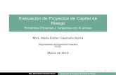 Evaluación de Proyectos de Capital de Riesgo - Portafolios ... › 2013 › 03 › clase-p… · Solucion anal´ ´ıtica usando algebra matricial I La funcion de Lagrange asociada