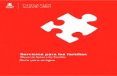 Servicios para las familias - ClikiSalud.net · Este manual ha sido específicamente diseñado para amigos de familias afectadas por el autismo. ... ·Menos contacto visual, uso de