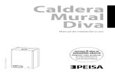 Caldera Mural Diva - Malvica · 2019. 12. 19. · Manual del Usuario 14 Caldera Mural Diva - Características del producto C Metro DS Metro C DS Unidad N F N F N F N F Potencia consumida