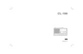 UM 20110623 3A81T210000E0 CL-100 E V1static.highspeedbackbone.net/pdf/Sangean CL-100 Tabletop... · 2013. 4. 29. · Pantalla de cristal líquido (LCD) alfanumérica El CL-100 tiene