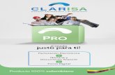 ¡Creada justo para ti! - clarisa.co · Clarisa es la solución de facturación electrónica que el empresario colombiano necesita para cumplir con los estándares exigidos por la