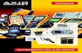INSTRUMENTOS CON ALMA DIGITALmanual de servicio cables de medición 03 AX-105 Multímetros digitales de bolsillo automáticos l cambio automático y manual de rangos l apagado automático