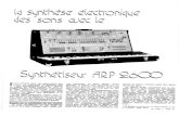 ar26mai74 Geiss ARP2600.pdf · la tlccl-roñiquc des sons le SkilÄl-IÄél-iscur 2600 L y 2 environ deux ans, apparaissait aux U.S.A. un instrument de musique tout à fait révolutionnaire
