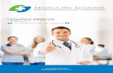 Catalogo EQUIPOS MEDICOS - Medica Del Ecuador 2016 · WATO EX-30/20 Pantalla LCD de 7". Pacientes adultos y pediátricos. Ventilador electrónico, controlado por volumen. PEEP Electrónica.
