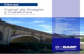 Obras Canal de Aragón y Catalunya - Construmática.com...bandas elásticas MASTERFLEX 3000 adheridas mediante adhesivo epoxi MASTERFLEX 3000 ADHESIVO. 4.6 Vista general . 13 4.7 Acabado