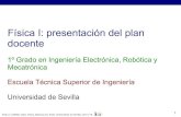 Física I: presentación del plan docentetesla.us.es/wiki/images/8/87/GIERM_Tema_00_1718.pdf1 Física I, GIERM, Dpto. Física Aplicada III, ETSI, Universidad de Sevilla, 2017/18 Física