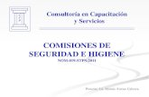 COMISIONES DE SEGURIDAD E HIGIENEhigienelaboral.mx/01.pdfARTICULO 125: Las comisiones de seguridad e higiene deberán constituirse en un ... 6.2 Participar como miembros de la comisión,