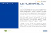 Políticas Corporativas POLÍTICA TRATAMIENTO DE ......identificada con NIT. 830061724-6 y matrícula mercantil 00965611 de la Cámara de Comercio de Bogotá. v Ferrocarriles del Norte