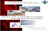 GUÍA DE LABORATORIO DE HEMATOLOGÍAJUSTIFICACIÓN El Laboratorio de Hematología constituye una parte fundamental de la formación del Químico Farmacéutico Biólogo (Q.F.B.) en