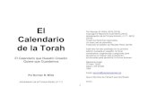 El Calendario de la Torah v1 - Nazarene Israel · 2020. 1. 21. · el Calendario original de la Torah, de manera que puedan estar en el lugar correcto en el momento adecuado, cuando