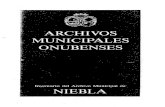 Colección - Ayuntamiento de Niebla · 2018. 6. 8. · Niebla fue la capital o cabeza del Señorio Jurisdiccional . donde residfan las autoridades delegadas del Señor y sede de un