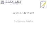 Leyes de Kirchhoffwebdelprofesor.ula.ve/.../Semana_2_1_leyes_de_kirchhoff.pdf · 2015. 11. 17. · Ley de Kirchhoff de Corriente •Suma de corrientes que entran a un nodo es 0, ó
