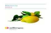 Memoria 2010 - AILIMPO – Asociación Interprofesional de Limón … · 2019. 2. 25. · 3.Actuaciones en el ámbito de la industria 15 3.1 Contratos homologados de limón y pomelo