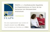 FEAPS es la Confederación Española de Organizaciones en ......1. Misión de FEAPS. Ayudamos a cada persona con discapacidad intelectual o del desarrollo y cada familia a tener su