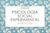 Psicología Social Experimental ... Psicología Social Experimental Las diferencias de sexo Nociones claves: Género: Atributos, comportamientos, características y expectativas asociadas