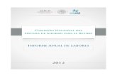Informe anual de labores 2012 - Gob 2018. 9. 4.آ  Informe anual de labores 2012 3 1. Introducciأ³n El