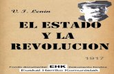 1917 El Estado y la revolución · 2020. 7. 10. · Lenin. Estado y revolución ÍNDICE 7 Prólogo 25 Prefacio a la primera edición 26 Prefacio a la segunda edición I. La sociedad