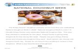 Dearborn Public Schools · 2020. 6. 1. · The Krispy Kreme@ doughnut company announced they are celebrating National Doughnut Week in 2020! National Doughnut Week is June 1-5. Usually