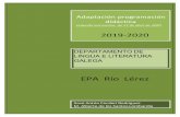 2019-2020 · 2020. 5. 18. · Adaptación programación didáctica segundo instrucións do 27 de abril de 2020 2019-2020 DEPARTAO DE LINGUA E DEPARTAMENTO DEPARTAMENTO DE LINGUA E