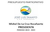 Mishel De La Cruz Rocafuerte PRESIDENTA · 2020. 9. 20. · financiamiento de la planificación y ejecución de programas sociales para la atención a grupos de atención prioritaria.