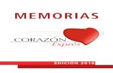 MEMORIAS - Corazón Exprés · 2020. 9. 13. · 2 Presentación Estimado compañero: Nos presentamos, somos la Asociación sin animo de lucro Corazón Exprés. Un año mas queremos
