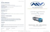 LECC4.0 MANUAL DE USUARIO - MV Plastecnicmvplastecnic.com/wp-content/uploads/2015/09/Manual_Espanol_RIG.pdfed. 01 man/0808/spa manual de usuario 10 lecc4.0 ed. 01 man/0808/spa manual
