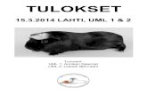 TULOKSET - Marsuyhdistysmarsuyhdistys.net/home/wp-content/uploads/2012/11/... · 2014. 3. 17. · Malaxi's Zulu Prince Nikean Pretty Nice Ice Kasv. Elisa Svento& L. RahtuKorpela om.
