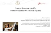 Cursos de capacitación de la cooperación alemana (GIZ)€¦ · Información general Capacitación desarrollada por la GIZ en conjunto con Green Budget Europe y financiada por el