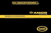 Manual de operación - IndustronicManual AMCR GEN3 (10 ~ 1000 kVA) Industronic 3 IMPortaNtE Solo Técnicos Certificados INDUSTRONIC Autorizados por Nortec, S.A. de C.V. podrán manipular