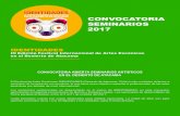 CONVOCATORIA SEMINARIOS 2017 - cultura.gob.cl...III Edición Festival Internacional de Artes Escénicas en el Desierto de Atacama CONVOCATORIA ABIERTA SEMINARIOS ARTÍSTICOS EN EL
