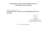 CONFERENCIA INTRODUCTORIA: Potencial del viento y la …sb70990e9dfd42d29.jimcontent.com/download/version... · 2011. 11. 18. · SANTA ROSA DE QUIVES MALABRIGO SAN JUAN DE MARCONA