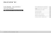 HOME AUDIO Procedimientos iniciales SYSTEMdownload.sony-europe.com/pub/manuals/HA/SHAKEX3D...Acerca de este manual Las instrucciones en este manual son para los modelos SHAKE-X7D y