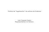 Política de legalización de activos de Codensa · • Codensa, filial en Colombia de Endesa (multinacional española) registró significativas utilidades: 240 millones de dólares