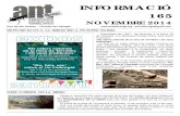 165 INFORMATIU NOVEMBRE 2014antlaformiga.org/.../pdfs/fulls/i165-novembre-2014.pdf · 2014. 11. 9. · Es sortirà de la plaça de l´Ajuntament, el dissabte, 15 de novembre, a les