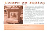 Teatro en Itálica · 2020. 7. 27. · Teatro en ItálicaTeatro en Itálica Nº 6 Boletín anual 2006 Estamos en el décimo año desde que en la primavera de 1997 diera comienzo nues-tro