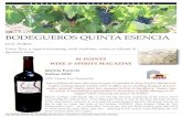BODEGUEROS QUINTA ESENCIAcasaventuraimports.com/restricted/download/download.php...Quinta Esencia Sofros 2010 100% Tinta de Toro (Tempranillo) Sourced from 83 year old vines & aged