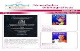Novedades bibliográficas - Universidad del Mar · PDF file 2020. 10. 9. · Autor: Baldor, Aurelio Editorial: Patria Clasificación: 512.07 B178a 2017 Fecha de publicación: 2017