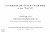 Ricardo Rüttimann CoNaIn...2020/08/06  · • Dos caminos en la investigación de vacunas para la prevención del COVID-19; los que siguen nuevas plataformas antigénicas y platafaformas