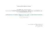 OPERACIONES BÁSICAS DE LABORATORIO · operaciones bÁsicas de laboratorio (módulo 0103) curso 2020/2021 yenny montenegro medina rosa alonso ies las musas . Índice . 1.informaciÓn