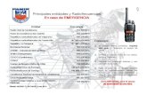 Principales entidades y Radiofrecuencias En caso de ...andinoclubpamir.cl/wp-content/uploads/2016/06/Gu... · Carabineros Nacional (avanzadas de carabineros) 152.45Carabineros Nacional