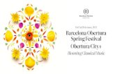 Del 5 al 28 de març, 2021 Barcelona Obertura Spring Festival … · 2021. 3. 3. · Bernardo Rambeaud, guitarra /guitar Fauré, Toldrà, Cassadó, Morera i García-Morante 23 Dimarts/Tuesday